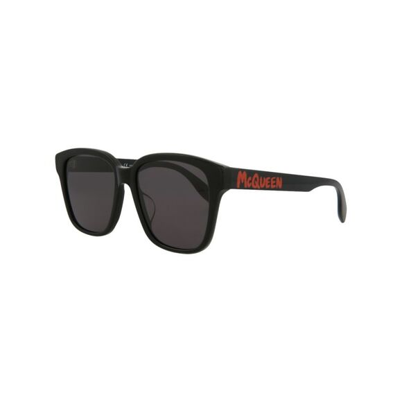 Alexander McQueen Square-Frame Acetate Sunglasses Black Womens - Picture 2 of 5